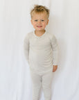 Stone Grey Bamboo Two-Piece Pajamas