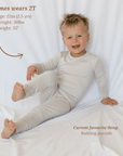 Stone Grey Bamboo Two-Piece Pajamas