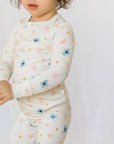 Blossoms Bamboo Two-Piece Pajamas