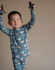 Dinos Bamboo Two-Piece Pajamas